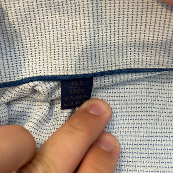 David Donahue button down size 15.5 32-32 like new condition - Picture 6 of 6